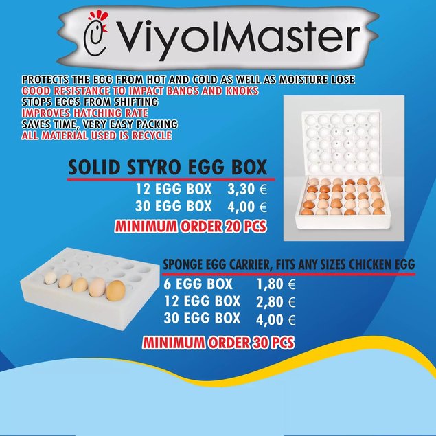 Poliestireno para 30 huevos